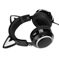 Pikkukuva 5 / 8: Peliheadset 8 väriä valotehosteet 3 äänitilaa 3,5 mm USB kissankorva PC-pelikuulokkeet musta