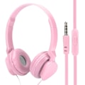 Pikkukuva 1 / 5: Langalliset kuulokkeet Over Ear Kuulokkeet Stereokuulokkeet mikrofonipelillä FM Music Earpiece Pink