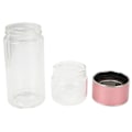 Miniatyrbillede 3 af 8: Dobbelt vægget glas vandflaske te og vand separation multifunktionel bærbar glas te flaske til hjemmet kontor