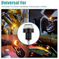 Miniatyrbilde 5 av 5: 12v Blinklys Motorsykkel Led Bar End Blinker For 22mm Styre Signal Lys Blinkende For Styre ZD L hvit til rød