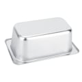 Miniatyrbillede 7 af 8: Rustfrit stål madbuffet fad plader gryder bakke retter holder firkantet madbeholder