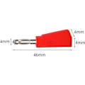 Miniatyrbillede 4 af 5: 10 stk. Multimeter Testledninger, Banan Testledning Stabelbar Bananstik til Breadboard Han Jumperledninger, Ledningskabel med Clips