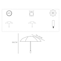 Pikkukuva 2 / 5: Muodi Korean Version Sun Umbrella UV Isolation Portable Foldable Umbrella Black Vinyl Cute Cartoon Pattern Bear