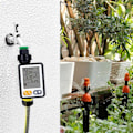 Miniatyrbillede 1 af 5: Havevandingsur med regnsensor, udendørs have stor skærm sprinkler tank, automatisk sprinkleranordning, tidsindstillet vandingscontroller ZD FT