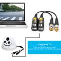 Miniatyrbilde 6 av 7: High Definition 8MP hann-twisted pair-senderkabel for CVI/AHD/TVI/CVBS BNC (2 par)