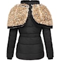 Miniatyrbilde 2 av 4: Vintervarm Svart Dame Dunjakke Lang Erme Casual Jakke Regular Fit 5XL
