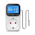 Miniatyrbild 4 av 5: Elektrisk LCD Digital Temperaturkontroller EU-kontakt Energimätare Timer -CNSZ