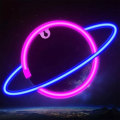 Miniatyrbillede 4 af 8: Planet Neon Lampe LED Neon Skilt Strimmel 5V Desktop Dekorativt Lys til Soveværelse Stue Dekoration