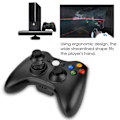 Miniatyrbild 2 av 8: Trådlös handkontroll för Xbox 360, joystick, Bluetooth, spel (svart)