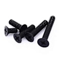 Miniatyrbillede 3 af 5: 25-100 stk. M2.5 M3 M4 M5 M6 Sorte Nylon Forsænkede Skruer Plastik Phillips Flad Maskinskrue Længde 5-40mm Zekai 25 stk. M4x20mm