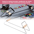 Miniatyrbilde 7 av 8: Metal Bead Loom Kit Smykkevev for veving Halskjede Armbånd DIY Crafts