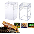 Miniatyrbillede 2 af 5: Klar akryl terrarium til krybdyr - Perfekt habitat til krybdyr, insekter og edderkopper