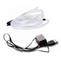 Miniatyrbillede 1 af 8: 3 meter 5V bil LED indvendig strimlys blændfri hættefod kant atmosfære omgivende belysning med USB-interface blå