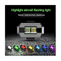 Miniatyrbilde 4 av 5: USB LED-drone stroboskoplys - 4 stk., 7 farger, antikollisjon, sykkellykt, nattfly mini-signallys