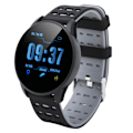 Miniatyrbillede 3 af 8: SUNROAD Pulsmåling Blodtryk Vandtæt Smart Sports Watch Sort