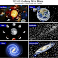 Miniatyrbilde 2 av 4: Globe Galaxy Projektorlampe Inneholder 12 Filmer, Høyoppløselig Stjernehimmellampe, Soverom Full Himmelsk Stjerneatmosfære Lampe -DGZD