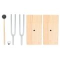Miniatyrbillede 3 af 8: Stemmegaffel 440HZ rustfrit stål Resonant Stemmevirbrationsgaffel Eksperimentelt instrument med træresonatorboks