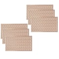 Miniatyrbilde 2 av 5: 6 stk. rektangulære vevde bordmatter, sklisikre, 45,7 x 30,5 cm, rosa