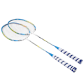 Miniatyrbillede 5 af 8: 1 par letvægts badmintonketsæt træningsketsjere med taske