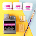 Miniatyrbillede 2 af 8: Akrylpulver Neglepolymerpulver Neglekunst Pedicure Tips Krystal Flydende Akrylpulver Værktøjer ( Flydende Krystalsæt )