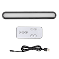 Miniatyrbillede 2 af 8: USB Genopladelig LED Skrivebordslampe Bar Magnetisk Skrivebordslampe Læsning Lys Sort Trinløs Dæmpning Batteridrevet Skab Touch Lys