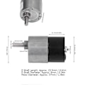 Pikkukuva 5 / 5: Vaihdemoottori Nopeuden Alennus Harjaton D-akseli Hiljainen CW CCW Pyöriminen Vaihteistomoottori DC12V45RPM
