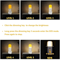 Miniatyrbillede 4 af 5: Natlampe til Børn, Bevægelsessensorlampe, Justerbar Lysstyrke, Bærbar, Genopladelig, til Soveværelse, Børneværelse og Stue (3-PAK)
