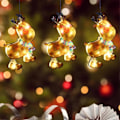 Miniatyrbillede 5 af 5: Lysende vinduespynt til jul, batteridrevet, silhuetdekoration, lysende julepynt