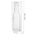 Miniatyrbilde 8 av 8: Klar plast stearinlys DIY mold verktøyflaske formet varmebestandig bryllup lys form