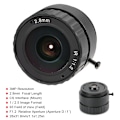 Miniatyrbild 7 av 8: 2,8 mm 3 MP HD F1.2 1/2.5 CS-fäste fast CCTV-objektiv för kamera
