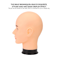 Miniatyrbild 7 av 8: Professionell manlig skyltdocka Head Hat Display Peruk Training Practice Model Head