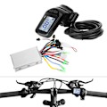 Miniatyrbillede 5 af 8: 24V 350W børsteløs motorcontroller LCD-skærm Tommelfingergas til el-cykelscooter