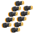 Miniatyrbilde 6 av 8: 10 stk AD16‑22DS gule LED-indikatorer med høy lysstyrke LED-signallampelykt for signalindikasjon AC/DC24V