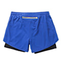 Miniatyrbillede 1 af 5: Herre Hurtigtørrende Dobbelt Lag Fitness Shorts M Blå