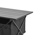 Miniatyrbillede 2 af 5: Udendørs Camping Bærbar Sammenklappelig Bord Aluminiumlegering Camping BBQ Gadeboder Sidebord Sort S med Opbevaringspose