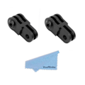 Miniatyrbilde 4 av 5: 2025 Egnet 2 stk Universal Roterende Forlengelse Aluminium Armfeste for GoPro Hero 9/8/7/(2018)/6/5 Blac