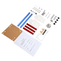 Miniatyrbilde 3 av 8: ITX Datamaskin Open Case Brakett God varmespredning Delt maskinvarestruktur Aluminiumslegering DIY Bare ramme for Hjem Blå Rød
