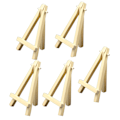 Miniatyrbillede 2 af 8: 5 stk. 5 tommer Mini Display Træ Staffeli Trekant Støtte Bærbar Mini Træ Kunstner Staffeli til Bryllupper Fester