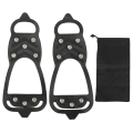 Miniatyrbilde 1 av 8: 1 par 8 tenner stegjern Anti Slip Ice Traction Cleats Sko grep for å gå på snø og isM