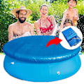 Pikkukuva 1 / 4: Pyöreä uima-altaan cover, tuulen- ja sateenpitävä suojapeite 183 cm uima-altaalle kuminauhalla