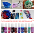 Miniatyrbillede 8 af 8: 10 farver 10 g Epoxy UV-harpiks Farvefarve Farvestof Pigment DIY Kunsthåndværk (#B)