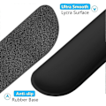 Miniatyrbillede 3 af 5: Håndledsstøtte med Memory Foam til Gaming og Computerbrug i Jet Black_SZXM