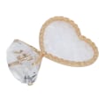 Miniatyrbilde 7 av 8: Nail Display Stand Hjerteformet Design Mote Elegant stil Glanset kant Dobbeltsidig neglespissholder for Nail Beauty Gold