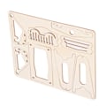 Pikkukuva 7 / 8: Puinen palapeli keinu lelu hauska opettavainen 3D DIY puinen askartelusetti pojille tytöille aikuisille lapsille
