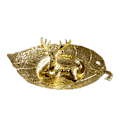 Miniatyrbilde 2 av 8: Reinsdyr Ornament Nordisk Stil Gull Metall Reinsdyr Bordplate Liten Ornament Mini Håndverk Hjemmedekorasjon