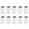 Miniatyrbilde 1 av 8: 10 stk aluminiumslegering avstandsstykke runde gjengede støttetilbehør ytre diameter 6 mm lang 11 mm