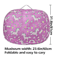 Miniatyrbilde 5 av 5: Unicorn Sittepose Oppbevaring - Barneleke Organizer for Kosedyr - 32In Zekai