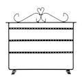 Miniatyrbillede 3 af 8: 72 Huller Øreringe Halskæde Armbånd Ringe Smykker Display Stande Bøjle Holder Rack Sort