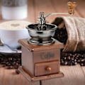Miniatyrbillede 3 af 4: Træhåndkværn: Justerbar Manuel Kaffe-kværn