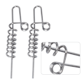Miniatyrbild 8 av 8: Mjukt fiskebete-anslutningsmaskar Lock Lock Fixed Pin Fiskebeten TillbehörStor storlek (cirka 6 cm/2,4 tum)